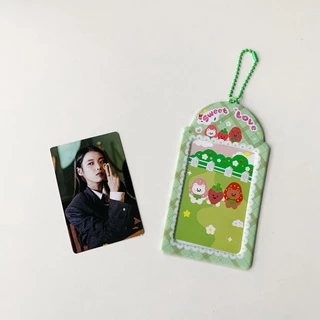 กระเป๋าใส่บัตรโพลารอยด์ ขนาดเล็ก ลายลูกไม้ และหมีน่ารัก