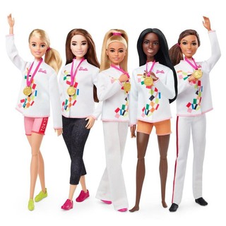 Barbie 2020 Olympic Sports ตุ๊กตา บาร์บี้ ตีม โอลิมปิค ตุ๊กตาข้อต่อ GJL73 ID