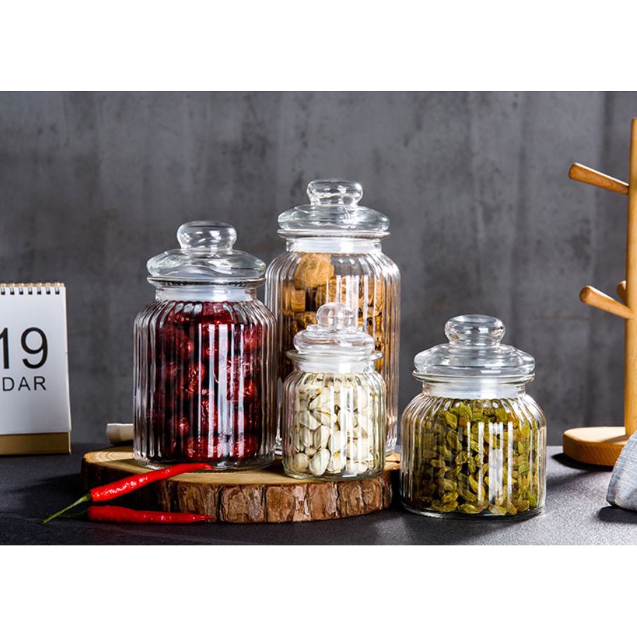 โหลแก้ว โหลดอง โหลดองเหล้า โหลดดองผลไม้ 2.75 ลิตร 3.0 ลิตร 3.5 ลิตร และ 4.5 ลิตร ฝามีซีลยาง แก้วหน้า ลายสวย [พร้อมส่ง] - รูปที่ 4