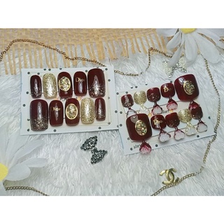 เล็บปลอมเจลสีเลือดนกลายDinor