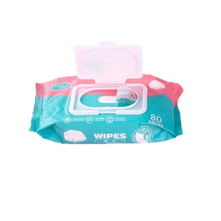 KTHOME ปลีก/ส่ง 50288 ทิชชู่เปียก 80 แผ่น กระดาษเปียก Baby Wipes ทิชชู่เปียก