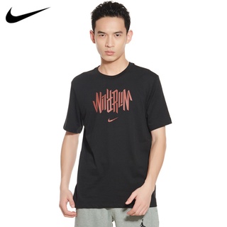 [S-5XL]Nike ของแท้ 100% เสื้อยืดลําลอง แขนสั้น คอกลม ระบายอากาศ แฟชั่นสําหรับผู้ชาย Cw0950