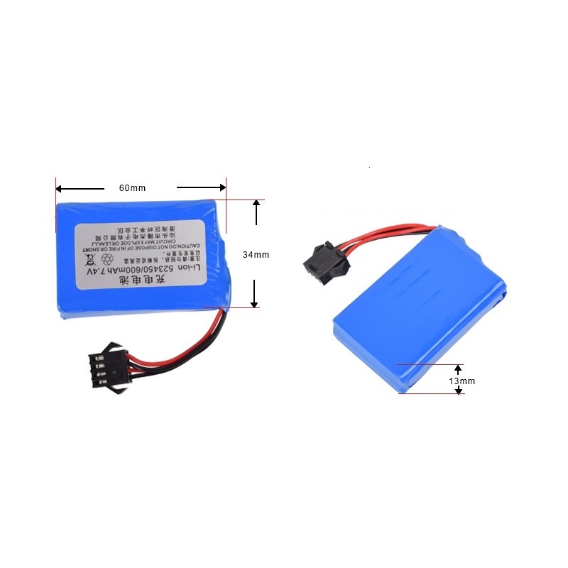 1Pieces 7.4V 600mAh Li-ion Battery for E561 Toys Excavator RC truck RC car RC boat TOYS 7.4V Li-ion 