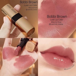 Beauty-Siam แท้ทั้งร้าน !! ลิปสติกเนื้อครีมซาตินขนาดปกติ 3.8 กรัม BOBBI BROWN LUXE LIP COLOR สี NEUTRAL ROSE