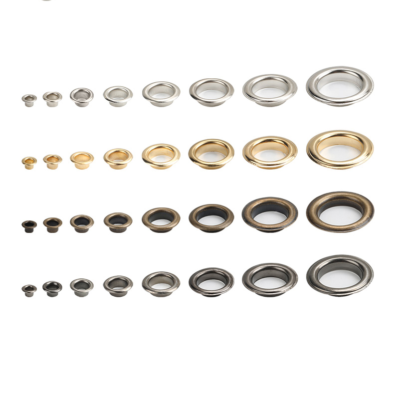 ตาไก่ทองเหลือง 10 ชุด พร้อมแหวนแหวนซักผ้า สําหรับงานฝีมือเครื่องหนัง DIY สมุดภาพ รองเท้า เข็มขัด หมวก กระเป๋าแท็ก เสื้อผ้า