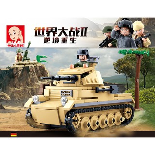 ProudNada Toys ของเล่นเด็ก ตัวต่อ รถถัง ทหาร Sluban Army 356 PCS B0691