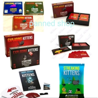 (พร้อมส่ง)การ์ดเกมแมวระเบิด🛑🛑🛑EXPLODING KITTENS CARD GAME/STREAKING KITTENS