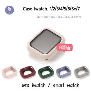 caseแอปเปิ้ลวอช 7 6 5 4 3 2 1 se เคส for iWatch Tpuซิลิโคน ใส watch 1/2/3/4/5/6/7   41mm 45mm hw22plus hw37