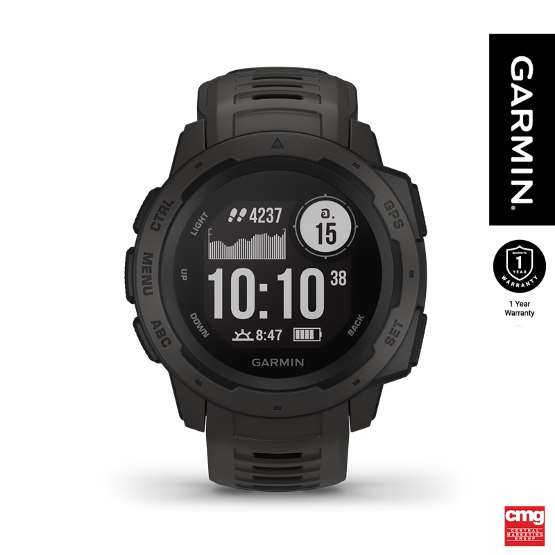 Garmin Instinct GPS การ์มิน นาฬิกาสมาร์ทวอทช์สายกีฬาและการผจญภัย (GARMIN by CMG)