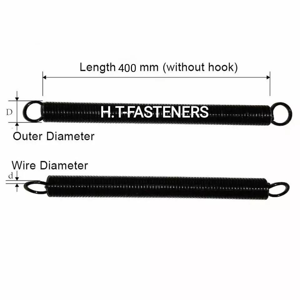 สปริงดึง ขนาด 0.5 mm ความยาว 40 cm (400MM) หรือ 16 นิ้ว มีหลายขนาดให้เลือก และ รับสั่งทำสปริงทุกประเภท ราคา ถูกที่สุด ดีลบีเคเค แกลเลอรีภาพที่ 2
