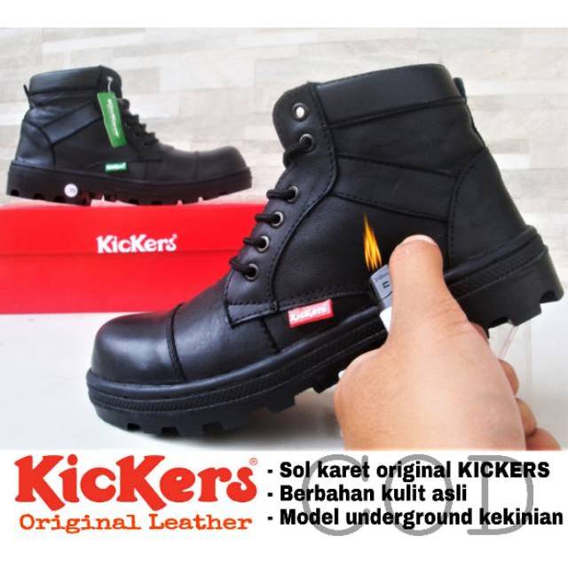WORK SAFETY BOOTS MENS SAFETY KICKERS SHOES - SAFETY BOOTS KICKERS LEATHER