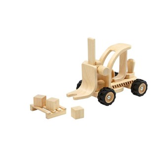 PlanToys 6124 Forklift ของเล่นรถไม้ยกของ ของเล่นเสริมพัฒนาการ ของเล่นไม้  บทบาทสมมติ สำหรับเด็กอายุ 3 ขวบ