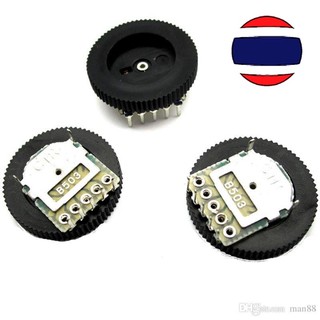 วอลลุ่ม B503 50K 18 * 2MM 5 foot double potentiometer volume control dial gear turbo potentiometer