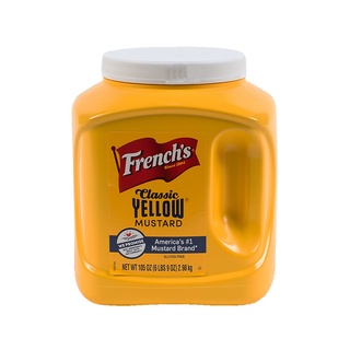 โปรโมชัน! เฟร้นช์ มัสตาร์ดครีม 2980 กรัม French Yellow Mastard Cream 2980g