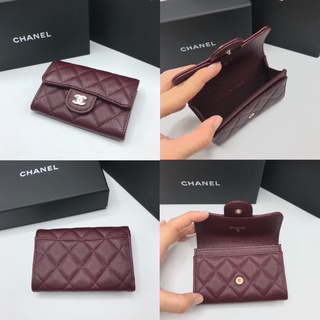 NEW chabel flap cardholder in Burgundy LGHW HL 31