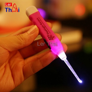 LerThai ไม้แคะหู พร้อมไฟLED ราคาถูก จัดส่งคละสี Luminous Ear Pick