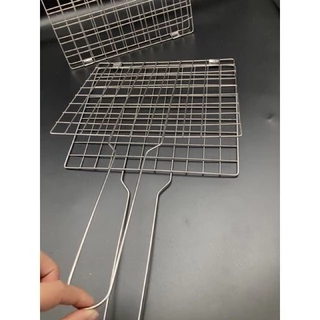 เหล็กปิ้งปลา ไซส์ใหญ่สแตนเลสแท้ไม่ขึ้นสนิม（50cm *29cm)