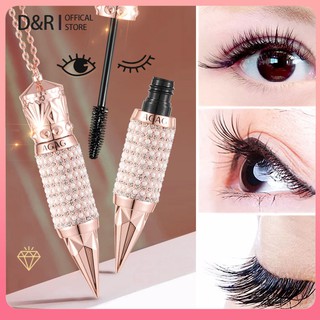 มาสคาร่ากันน้ำคทาของราชินีธรรมชาติ 4D Silk Fiber Lash Mascara เพิ่มความยาวและหนาขึ้นมาสคาร่าที่ป้องกันรอยเปื้อนมาสคาร่าติดทนนาน