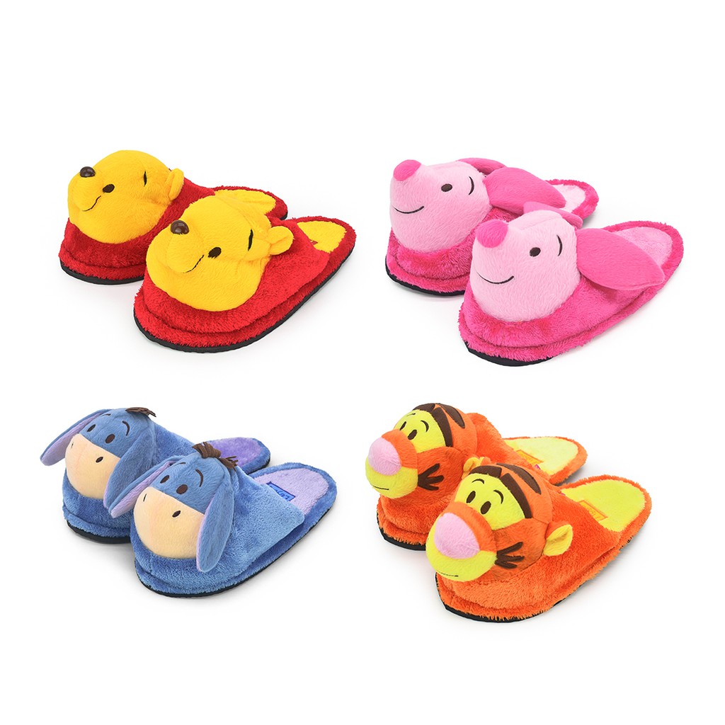 Disney ลิขสิทธิ์แท้ ตุ๊กตา รองเท้าใส่ในบ้าน Slippers Pooh & Friends Pooh / Piglet / Eeyore / Tigger