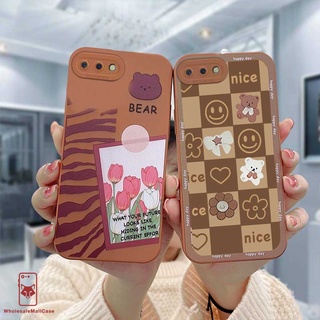 เคสสีช็อคโกแลต สําหรับ OPPO A12 A12S A11K F19 PRO A94 A12E A53 A53S A5S เคสโทรศัพท์มือถือแบบนิ่ม TPU ลายการ์ตูนหมี หัวใจ A54 A16 A74 A8 A31 A3S A35 F17 PRO A93 A33 A32 A52 A72 A92 A7 A15 A15S C1 Reno 4 5 Lite Reno 4 4F 5F 5K Find X3 Lite A9 A11 A5 A11X