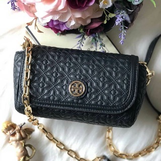 TORY BURCH Bryant Quilted Leather Small Crossbody Handbag