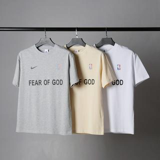 Ss21 เสื้อยืดลําลองสําหรับผู้ชายผู้หญิงผ้าฝ้ายแขนสั้นพิมพ์ลายตัวอักษรทรงหลวม # T60