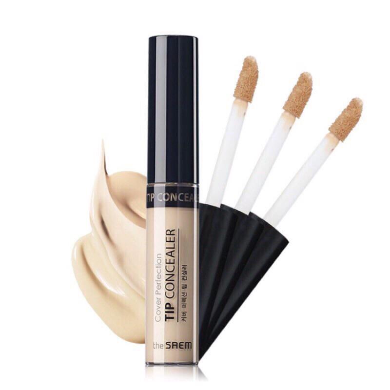 【พร้อมส่ง】The Saem Cover Perfection Tip Concealer SPF 28 PA++ ขนาด 6.5 g.