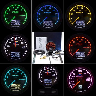 Greddy เกจแข่งรถ มี 7 สี จอแสดงผลแบบ LCD Multi D/A แสดงความเร็ว น้ำมัน อุณหภูมิหม้อน้ำ รอบรถ อุณหภูมิน้ำมัน