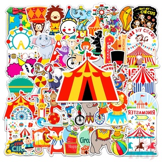 50Pcs/Set ❉ Happy Circus Series 01 สติ๊กเกอร์ ❉ DIY Fashion Mixed Waterproof Doodle Decals สติ๊กเกอร์