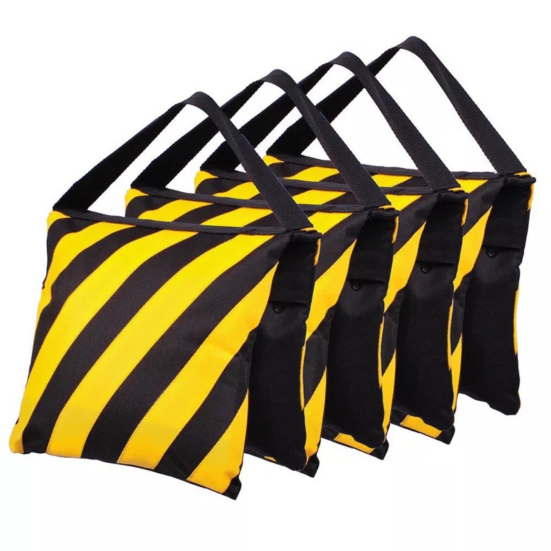 8kg Capacity Boom Arm Tripod Sand Bag Durable Heavy Duty Canvas Sandbag Orange, yellow, blue for photography