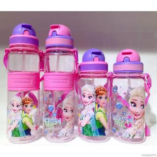 my baby ขวดน้ําดื่มลายการ์ตูนสัตว์ 500 มล. sippy cup (พร้อมสายคล้องไหล่และหลอด)