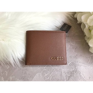 GUESS BIFOLD LOGO WALLET กระเป๋าสตางค์ หนัง bifold หนังสวยงาม