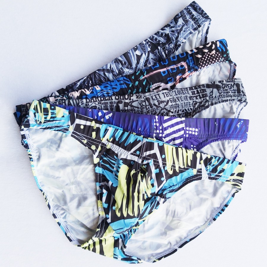 ผู้ชายชุดชั้นในพิมพ์ผู้ชายกางเกงเกย์ชุดชั้นใน Jockstrap Mens กางเกง Cuecas ผู้ชายสั้นบิกินี่กางเกง Man