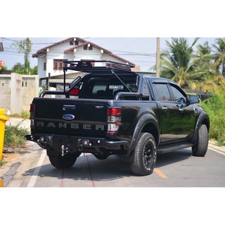 กันชนท้าย V.1 LED  Ford Ranger2012-2021 (ไม่รวมหัวลากเรือ)