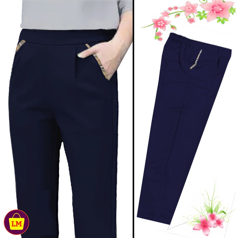 LM 10935 10938 10941 JUMBO กางเกงขายาวผู้หญิง/กางเกงสํานักงานผู้หญิง JUMBO ใหม่ล่าสุด