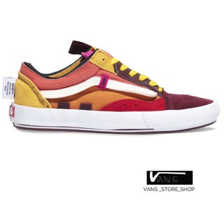 VANS OLD SKOOL CAP PORT ROYALE LEMON CHROME SNEAKERS สินค้ามีประกันแท้