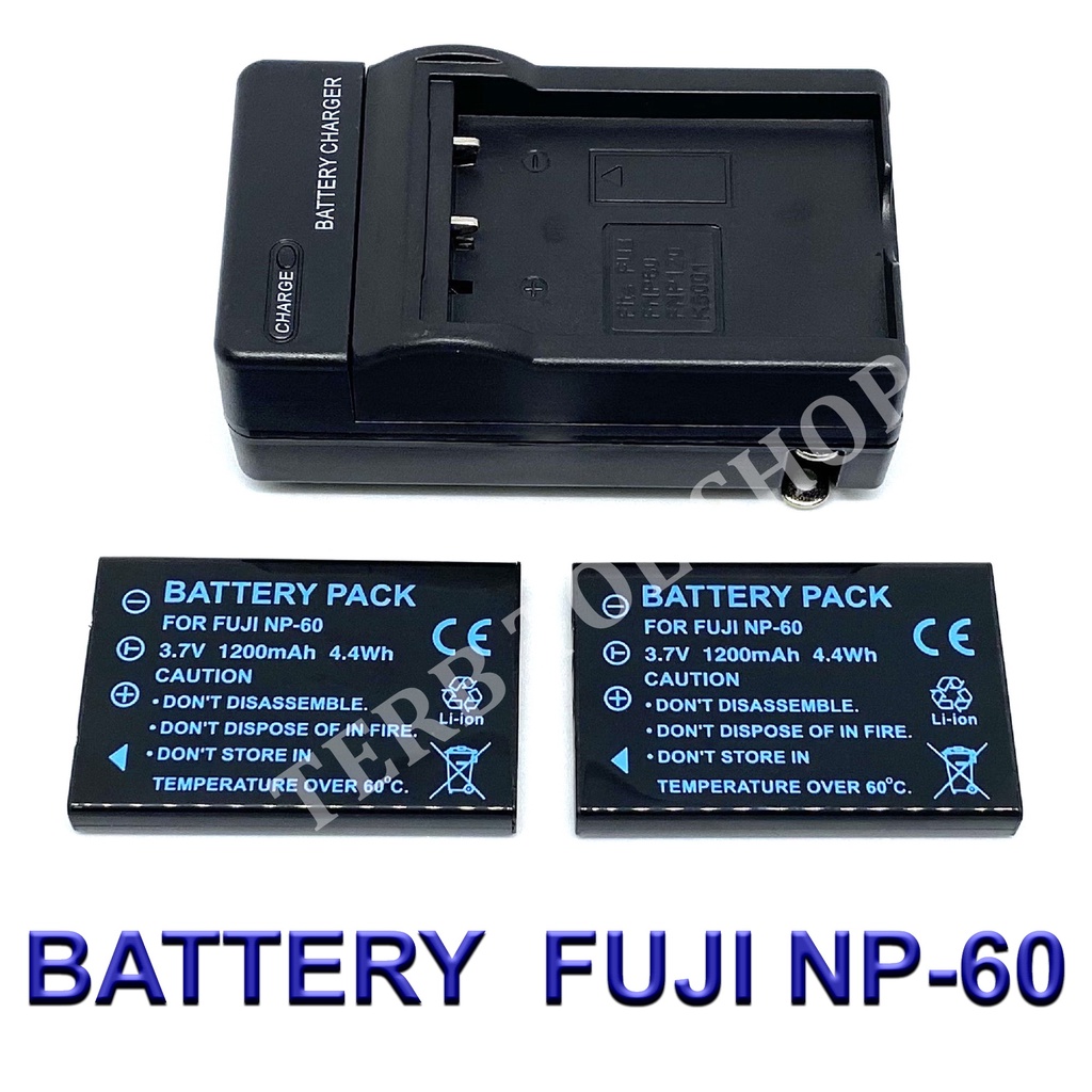 FNP-60 / NP-60 / FNP60 / NP60 Battery and Charger For Fujifilm FinePix 50i, F401,F401 Zoom,F410,F410 Zoom,M601,M603 | Shopee Thailand