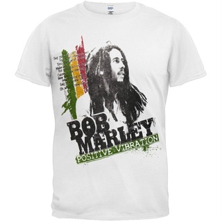 De32wew632 เสื้อยืดคอกลม ผ้าฝ้าย ลาย Bob Marley สีขาว สําหรับผู้ชาย POI32SDF35214