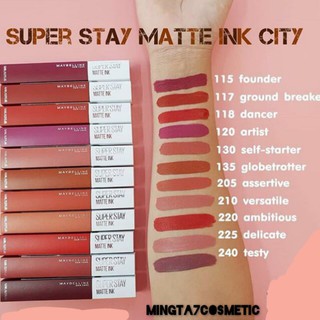 สีใหม่ Maybelline Superstay Matte Ink เมย์เบลลีน จูบไม่หลุด ซุปเปอร์ สเตย์ แมท อิ้งค์ ลิควิดลิปสติก ติดทนนานไม่หลุด