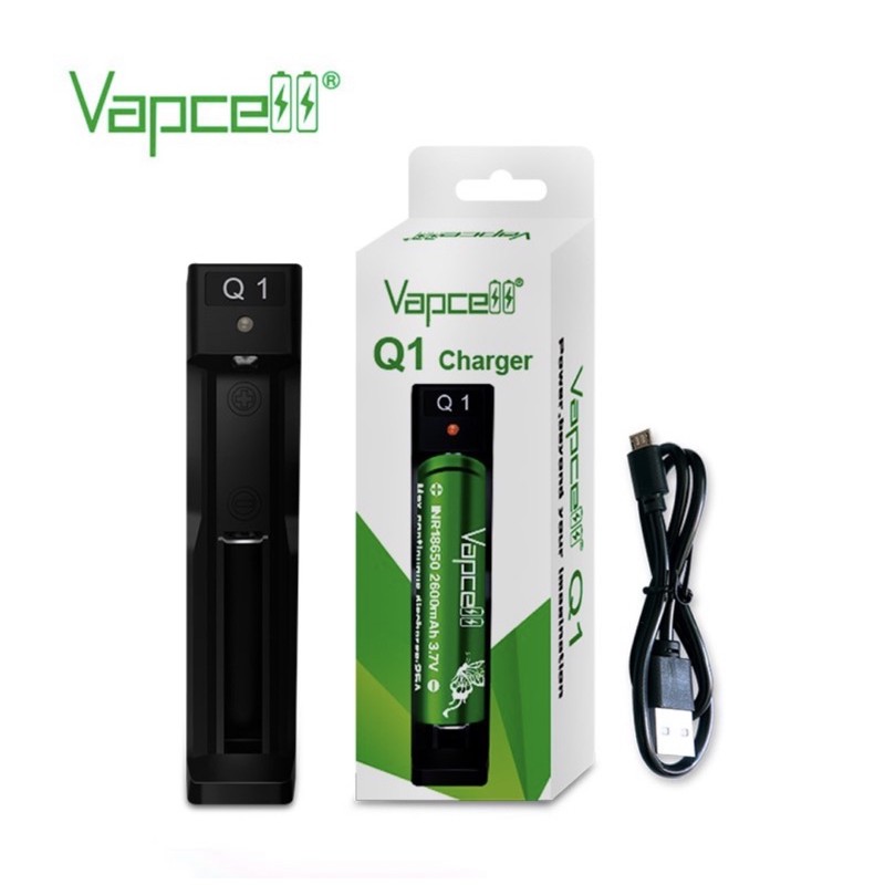 เครื่องชาร์จถ่าน Vapcell Q1 ของแท้ 1pcs