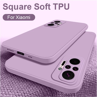 เคสโทรศัพท์มือถือ ซิลิโคน แบบนิ่ม สีพื้น สำหรับ Xiaomi Poco F3 F2 M3 Pro X3 GT