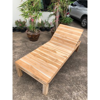 Sukthongแพร่ เตียงชายหาดไม้สัก 80x200 สูง42ซม. เตียงสปา เตีย…