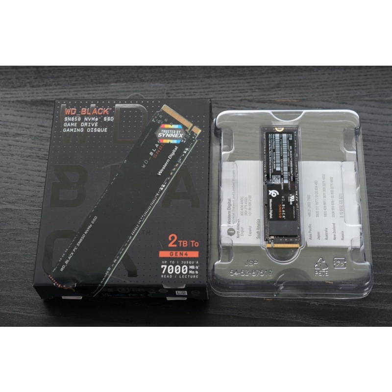 WD BLACK SN850 2TB SSD NVME M.2 (มือสอง) Harddisk ssd nvme m.2 pcie ฮาร์สดิส เอสเอสดี