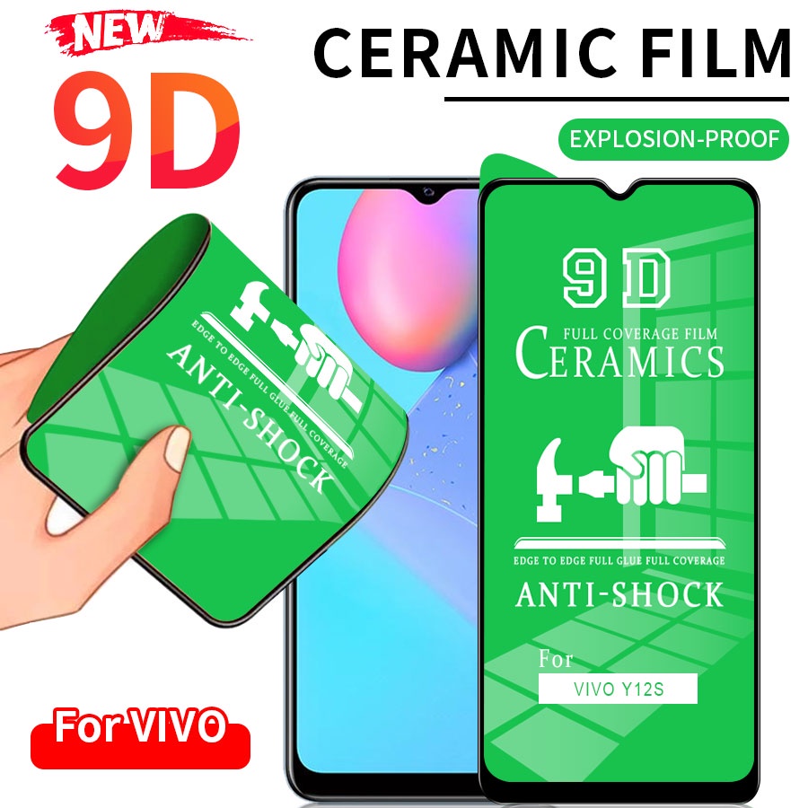 เต็มจอฟิล์มเซรามิคนุ่ม  9D Soft Ceramic Film Full Cover Screen Protector VIVO S1 Pro V15 V17 V11i V19 Neo V20 V21 Y11 Y12 Y15 Y17 Y19 Y20 Y20i Y30 Y50 Y91 Y91C Y93 Soft Ceramic Film Full Cover Screen Protector
