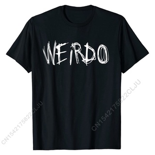 เสื้อยืดผ้าฝ้าย พิมพ์ลาย WEIRDO Punk Emo สไตล์ฮิปฮอป สําหรับผู้ชาย DAofbb37MFbcfm36