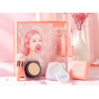 เซตแต่งหน้า เซตเครื่องสำอาง Yangmei Pink Cute Flower Gift Box Make Up set 4ชิ้น น่ารักมาก! คุ้มๆ จุกๆ  รหัส 190100