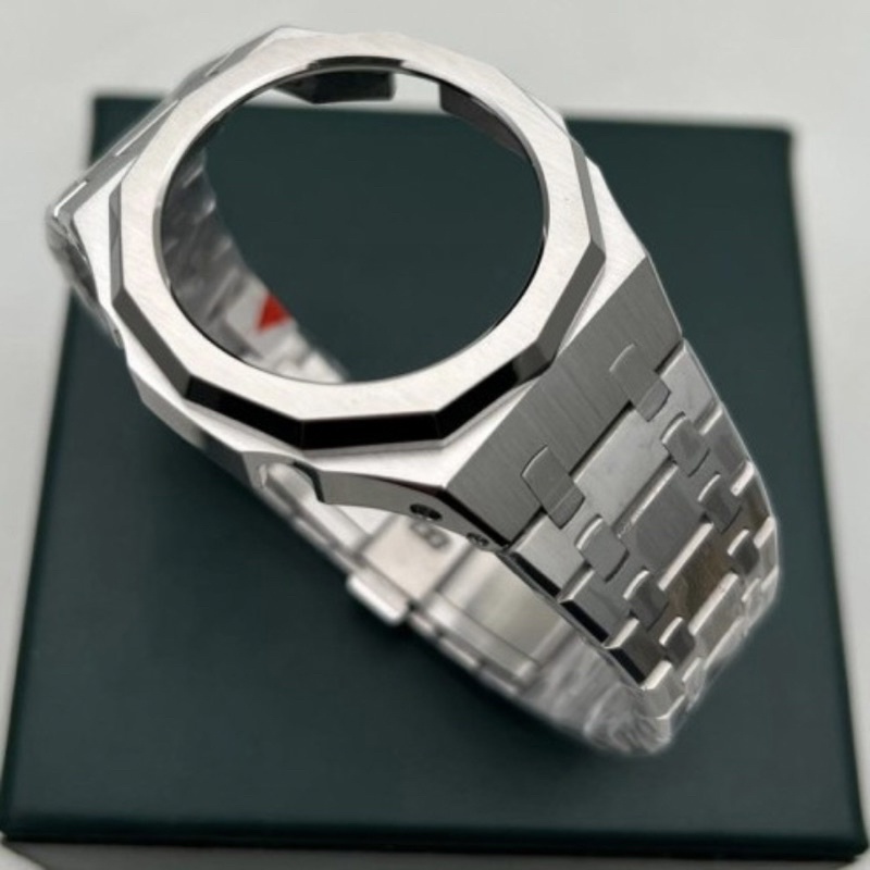 Gshock GA2100 เคส GEN 5TH สเตนเลส สีเงิน แบบเต็ม