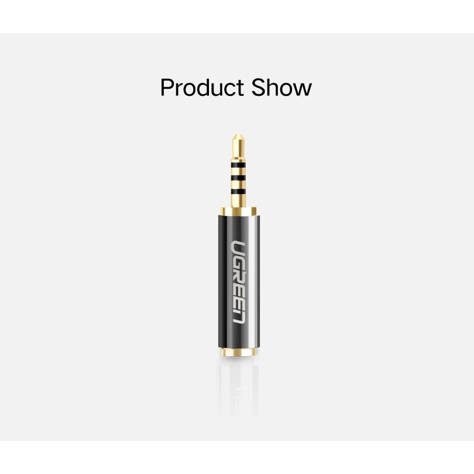 UGREEN รุ่น 20501 2.5mm Male to 3.5mm Female Stereo Audio Headphone Adapter Connector Converter For iPhone Mobile Phone