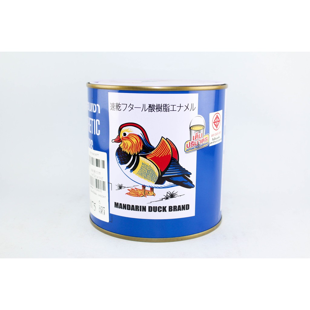 สีน้ำมัน มีทุกเบอร์ ตราเป็ดหงส์ Mandarin Duck ขนาด 1/4 แกลลอน (1ลิตร)