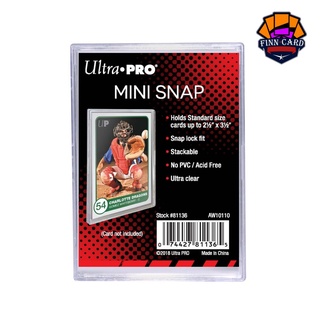 Ultra Pro Mini Snap  กรอบพลาสติคแบบฝาครอบ กรอบใส กรอบใส่การ์ด สำหรับใส่การ์ด FR